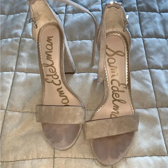 Yaro - Sam Edelman Women's Tan Block Heel Sandals size 8 - Picture 4 of 6